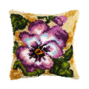 Latch-hook Kit on canvas Pansy 4086