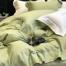 Lavender and silver 1200tc luxury embroidery bedding set bedroom