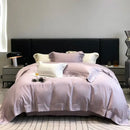 Lavender and silver 1200tc luxury embroidery bedding set bedroom