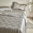 Lavender jacquard quilt set – bedroom light luxury cooling bedding