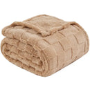 Lavender quilted plush cozy fluffy blanket living room throw