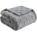 Lavender quilted plush cozy fluffy blanket living room throw