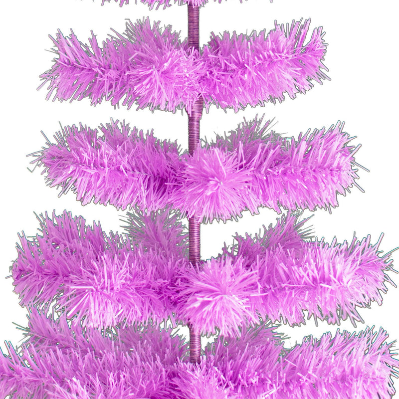 Lavender Tinsel Christmas Tree