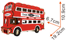 Double-Decker London Bus Model Kit - Wooden Laser-Cut 3D Puzzle (94 Pcs)