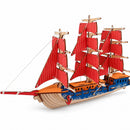 Sailing Ship Model Kit - Wooden Laser-Cut 3D Puzzle (77 Pcs)