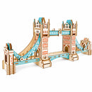 London Tower Bridge Model Kit - Wooden Laser-Cut 3D Puzzle (105 Pcs)
