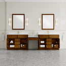 James Martin Bellshire 120" Single Bathroom Vanity, Honey Oak