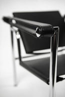 Le Corbusier Basculant Sling Chair (LC1) - Black Leather