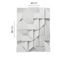 Modern white geometric wall lamp living room illuminated art