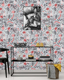 Leaves and Berries in a Vintage Style Wallpaper
