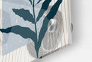 Leaves and Wavy Lines Set of 3 Prints Modern Wall Art Modern Artwork
