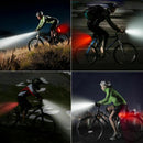 LED Bike Light Set with USB Rechargeable Headlight and Taillight