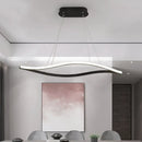 LED Island Lamp Black Leaf Frame