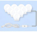 LED Mirror Light Bulbs with USB Touch Switch for Vanity & Dressing Table