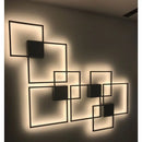 LED Wall Light for Bedroom with Unique Geometric Wall Art