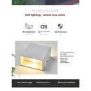 LED Wall Sconce Indoor & Outdoor - 6W Modern Up-Down Wall Lights