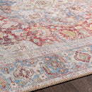 Cream Rust Leeston Washable Rug - Clearance