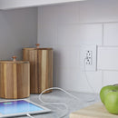 Legrand R26USBAC6W radiant® 15A Tamper-Resistant Ultra-Fast USB Type A/C Outlet