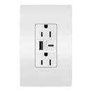 Legrand R26USBAC6W radiant® 15A Tamper-Resistant Ultra-Fast USB Type A/C Outlet