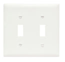 Legrand TP1W Thermoplastic Toggle/Duplex Wall Plate