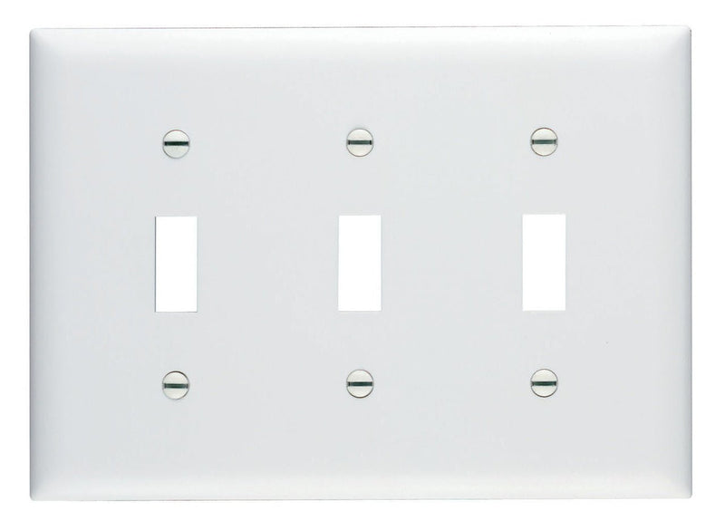 Legrand TP1W Thermoplastic Toggle/Duplex Wall Plate