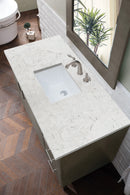 James Martin Metropolitan 48" Dual Mount Single Bathroom Vanity, Silver Oak