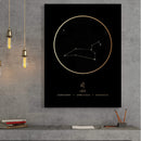 Leo Traits Gold Canvas