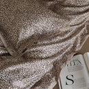 Leopard luxury bedding set beige & black satin bedroom duvet cover