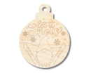 Unfinished Wood Etched Let it Snow Gnome Ornament Shape | Paint By Line Crafts | up to 30" DIY