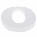 Courier Font White Color Wooden Number 0 (6 Inches)