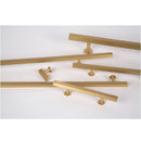 Lew's Square Bar Cabinet Knobs and Handles in Brushed Brass