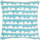 Achthoven Teal Pillow Cover