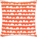 Achthoven Bright Orange Pillow Cover