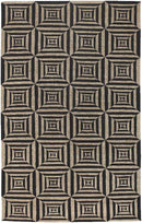 Kremmling Modern Black/Beige Area Rug