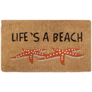 Life's a Beach Starfish Coir Doormat
