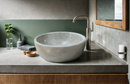 Light Beige Marble Vessel Sink