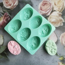 Light blue bee silicone soap mold kitchen honeycomb baking tray