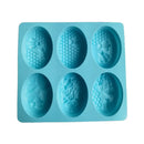 Light blue bee silicone soap mold kitchen honeycomb baking tray