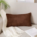 Light blue corduroy flocking pillow cover living room decor