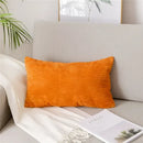 Light blue corduroy flocking pillow cover living room decor