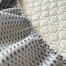 Light blue hexagonal ice silk cooling bed mat set bedroom mattress pad