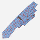 Siracusa - Printed Silk Tie - Blue
