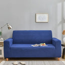 Light blue quilted thicken sofa cover – living room couch slipcover