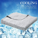 Light blue super soft cooling blanket – bedroom quilted bedspread