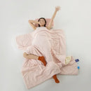 DecorBites™ Cooling Fabric Double-Sided Summer Blanket - Light Cooled Comforter