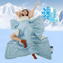 DecorBites™ Cooling Fabric Double-Sided Summer Blanket - Light Cooled Comforter
