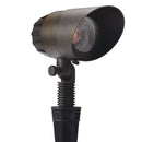 Light Fixture Black with 12V Heavy duty Die-cast Brass Feature