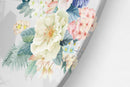 Light Flowers Pattern Printed Transparent Acrylic Circle