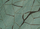 Light Green and Charcoal Hand loom Modern Crack Design 5x8 Wool and Art Silk Area Rug