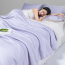 Light green & cream cool ice silk quilt set bedroom bedding